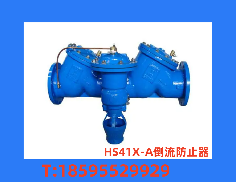 郑州蝶阀厂HS41X-A倒流防止器铸铁、碳钢、不锈钢止回阀泄水阀DN300